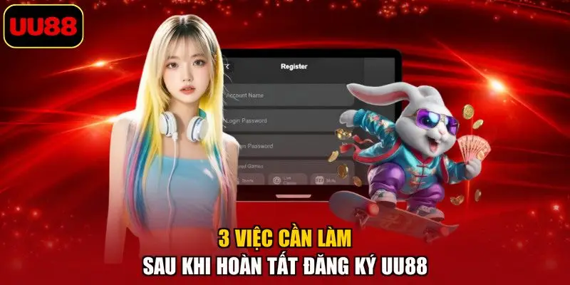 3 việc cần làm sau khi hoàn tất đăng ký UU88