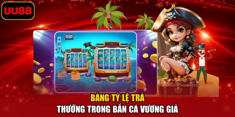 Bảng tỷ lệ trả thưởng trong bắn cá vương giả