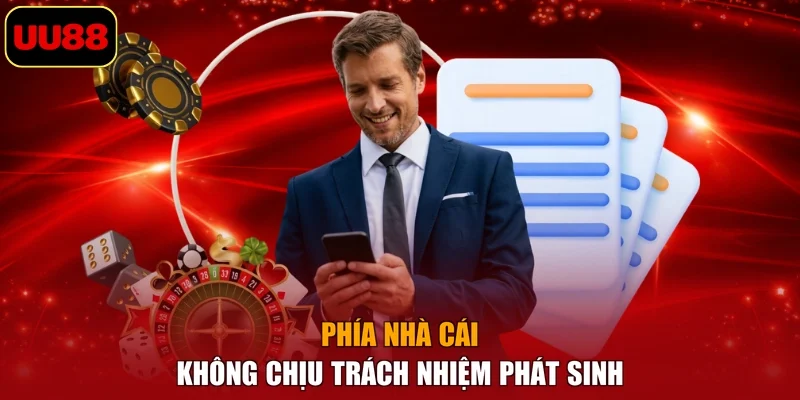 Phía nhà cái không chịu trách nhiệm phát sinh