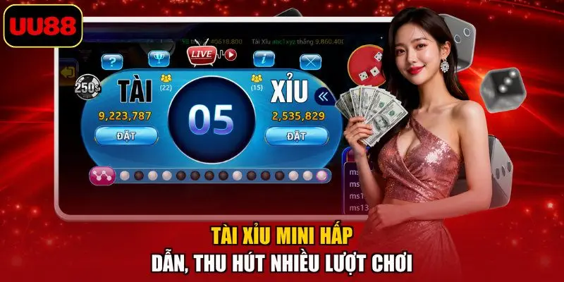 Tài xỉu mini hấp dẫn, thu hút nhiều lượt chơi
